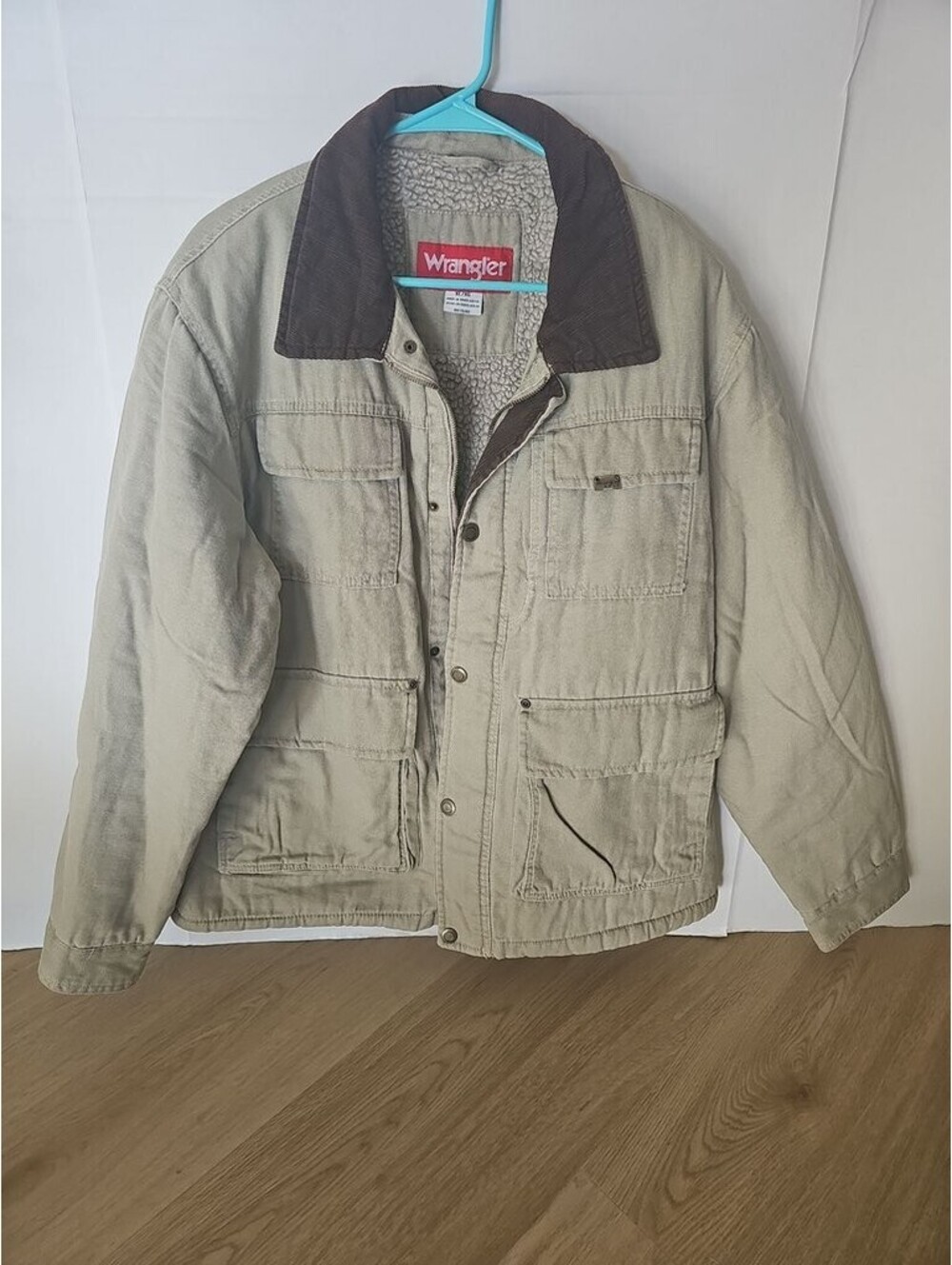Wrangler Men's Sherpa Lined Canvas Jacket